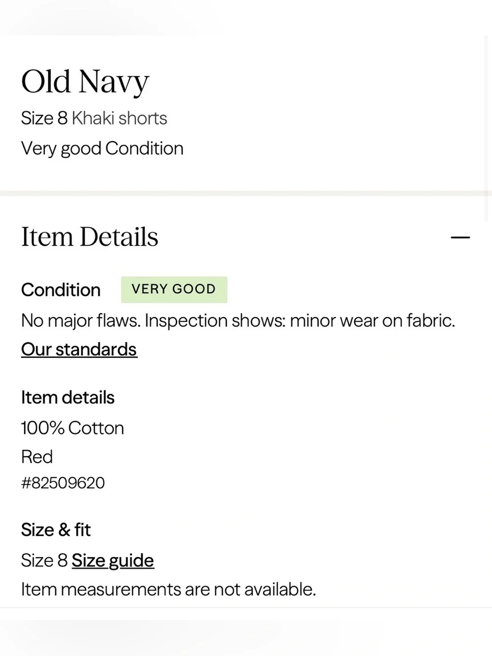 OLD NAVY Boy’s Dusty Rose Chino Shorts Pockets 9” Inseam